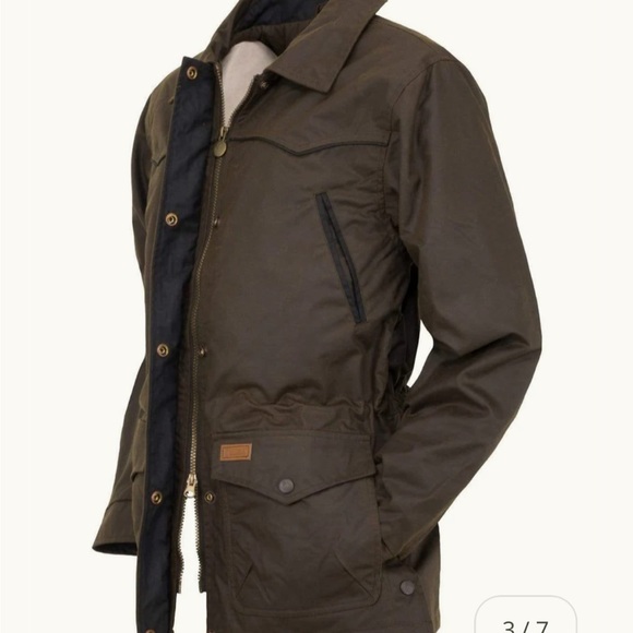 Outback Trading Company Ladies Roundup Waxed Brown Jacket Oikskin - Picture 4 of 13